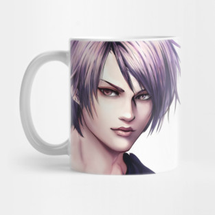 Purple Hair Anime Boy Mug