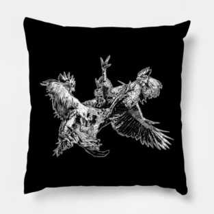 Chicken Fight Pillow