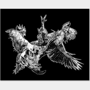 Chicken Fight Posters and Art
