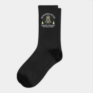 Funny Morning Wood Lumber Gift Socks