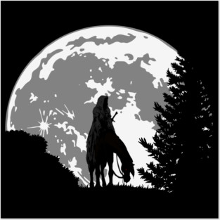 Witch King in Moon Posters and Art