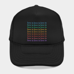 Love Is Love rainbow Hat