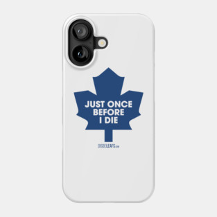 Maple Leafs "Just Once" 90's White Phone Case