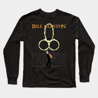 Video Game Speech Bill Clinton Action RPG Fire Ring Long Sleeve T-Shirt