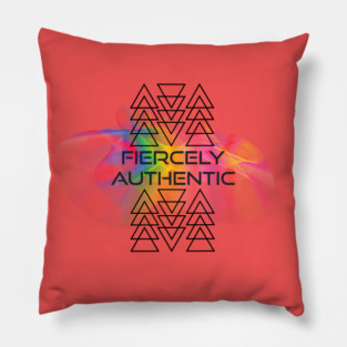 Fiercely Authentic Geo Pillow