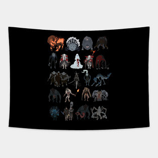 Bloodborne - Dungeon bosses Tapestry