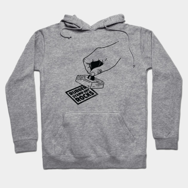 Rubber Stamp Art Rocks Hoodie by Cosmo Gazoo