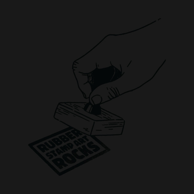 Rubber Stamp Art Rocks by Cosmo Gazoo