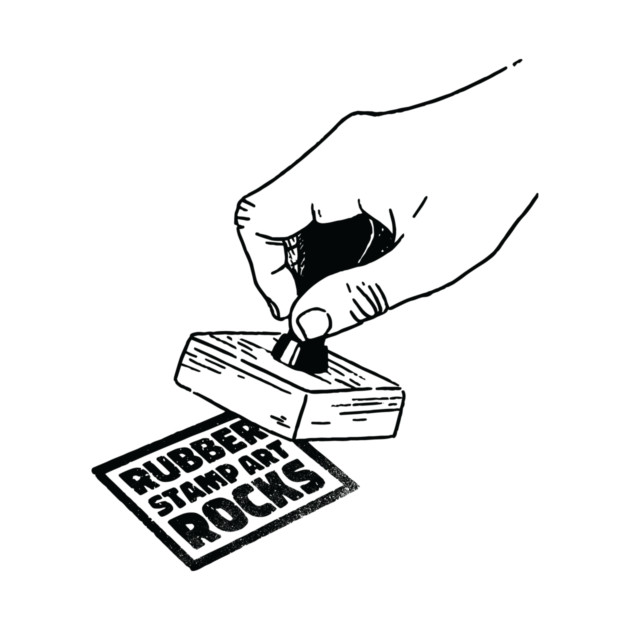 Rubber Stamp Art Rocks by Cosmo Gazoo