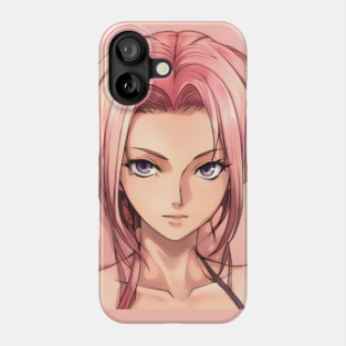Sexy Pink Hair Anime Girl Phone Case