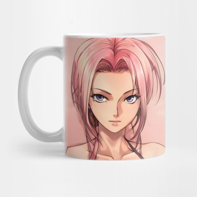 Sexy Pink Hair Anime Girl by animegirlnft