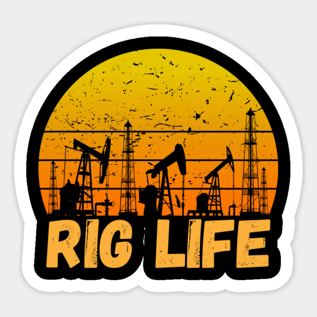 Oil Rig Worker Sticker by The WYLD Tribe