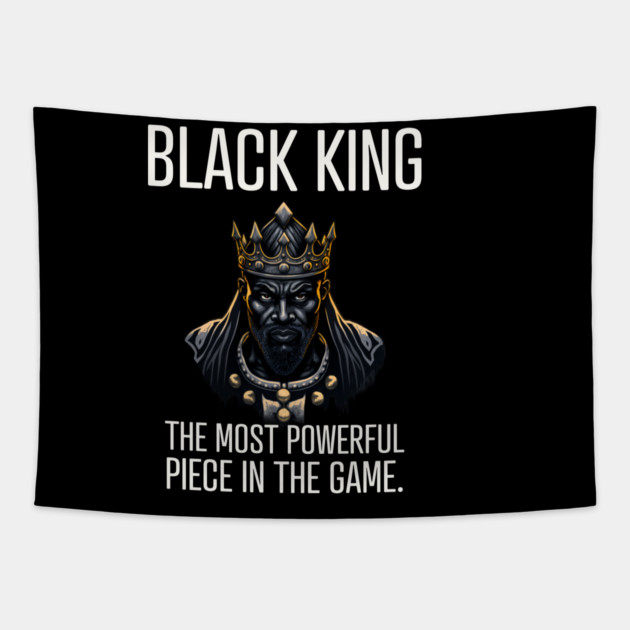 Black King The Most Powerful Piece in the Game Tapestry by UrbanLifeApparel