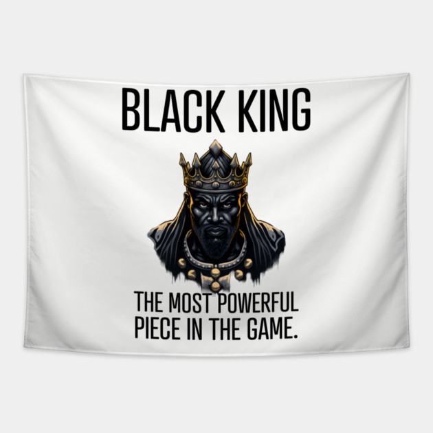 Black King The Most Powerful Piece in the Game Tapestry by UrbanLifeApparel