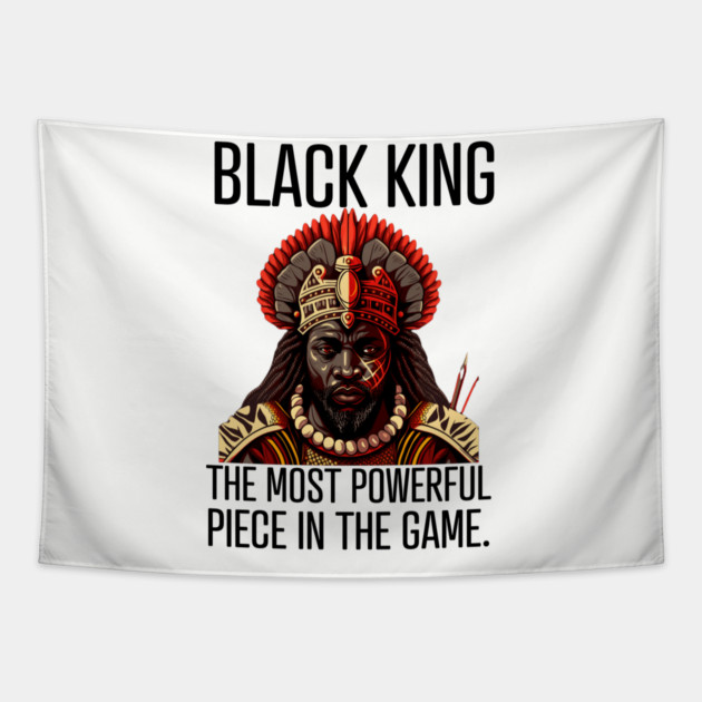 Black King The Most Powerful Piece in the Game Tapestry by UrbanLifeApparel