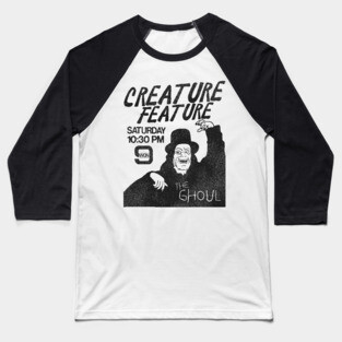The Ghoul Host of Creature Feature WGN Chicago Baseball T-Shirt