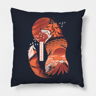 Japanese Fox Pillow