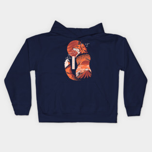 Japanese Fox Kids Hoodie