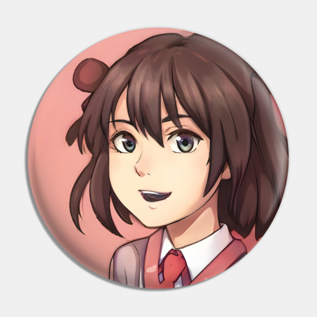 Brown Hair Anime Girl Pin by animegirlnft