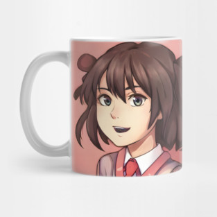 Brown Hair Anime Girl Mug