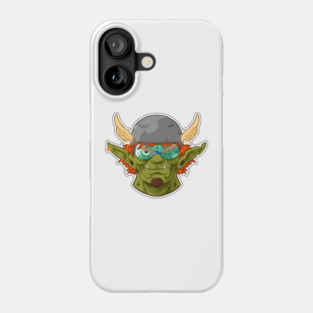 Smiling orc sticker Phone Case