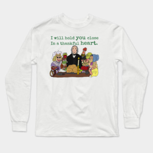 The Muppet Christmas Carol - Thankful Heart, large text Long Sleeve T-Shirt