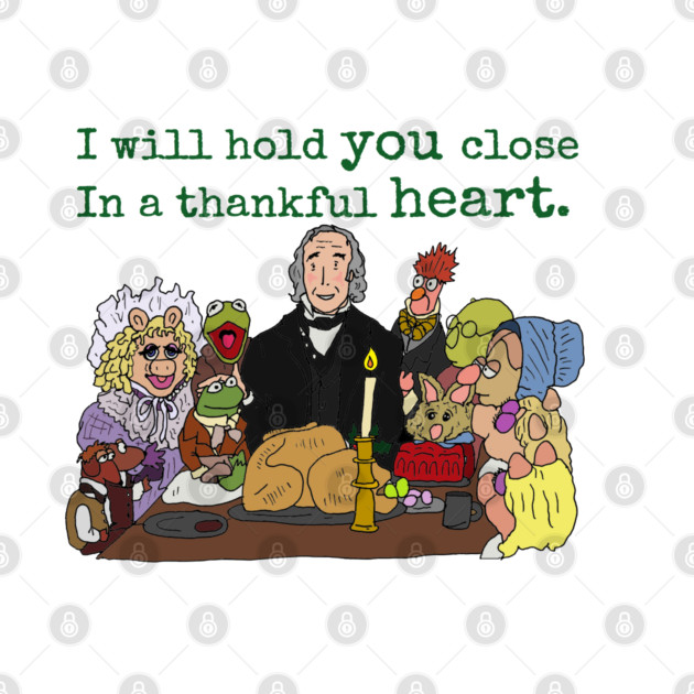 The Muppet Christmas Carol - Thankful Heart, large text by JennyGreneIllustration