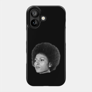 Pam Grier, Black Queen, Retro Black Film Actress Phone Case