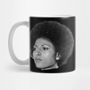 Pam Grier, Black Queen, Retro Black Film Actress Mug