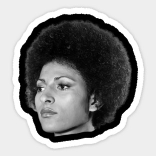 Pam Grier, Black Queen, Retro Black Film Actress Magnet