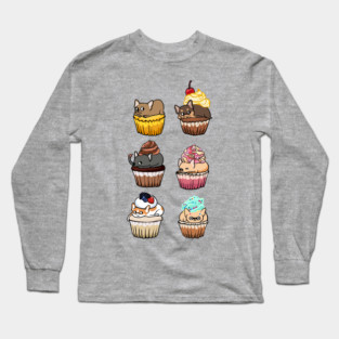 Cupcake Chihuahua Long Sleeve T-Shirt