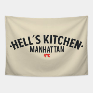 New York Manhattan Hell´s Kitchen - Hell´s Kitchen Logo - Hell´s Kitchen Style Tapestry