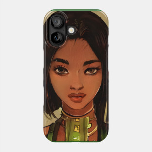Black Anime girl Phone Case