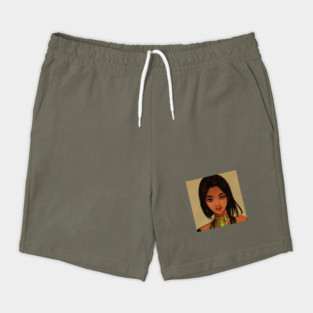 Black Anime girl Shorts