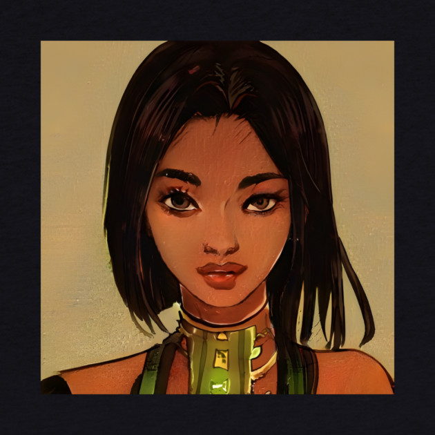 Black Anime girl by animegirlnft