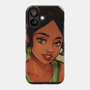 BLACk ANIME GiRL Phone Case