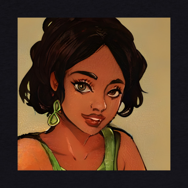 BLACk ANIME GiRL by animegirlnft