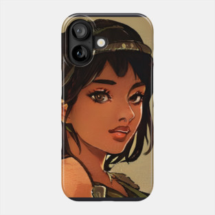 black anime girl Phone Case