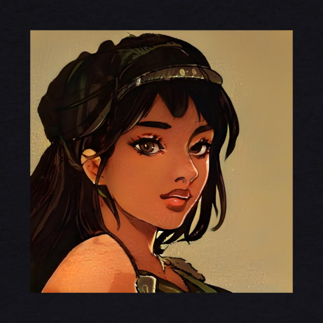 black anime girl by animegirlnft