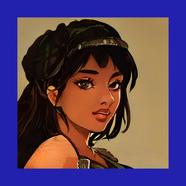 black anime girl by animegirlnft