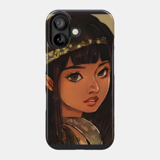 Black Anime Girl Phone Case