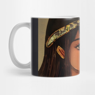 Black Anime Girl Mug