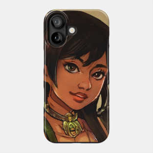 BLACK ANIME GIRL Phone Case