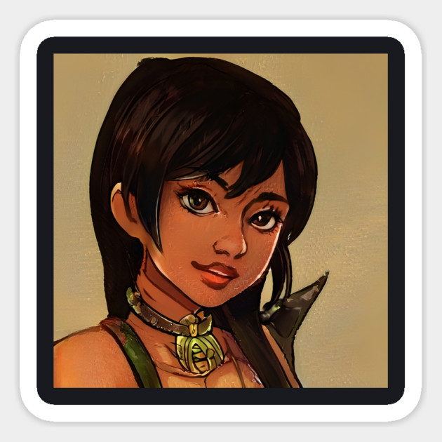 BLACK ANIME GIRL Sticker by animegirlnft