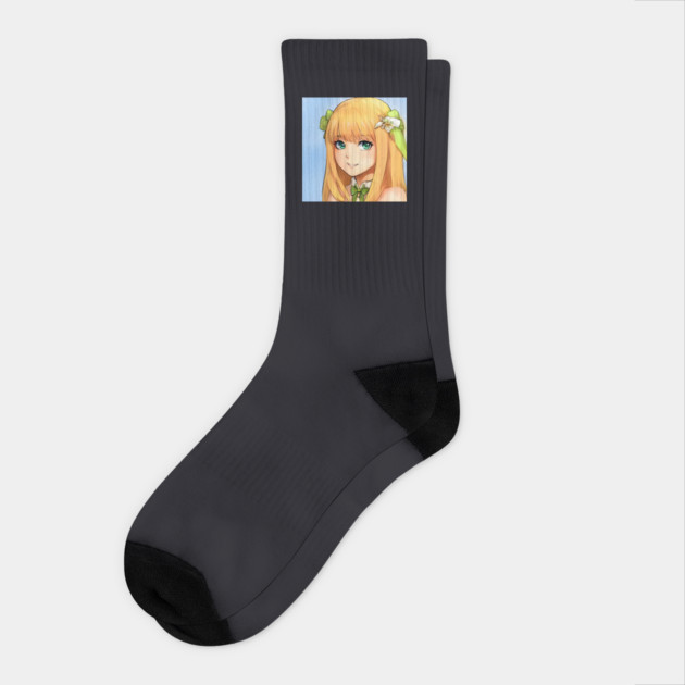 ANIME GIRL Socks by animegirlnft