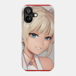 White Hair Anime Girl Phone Case