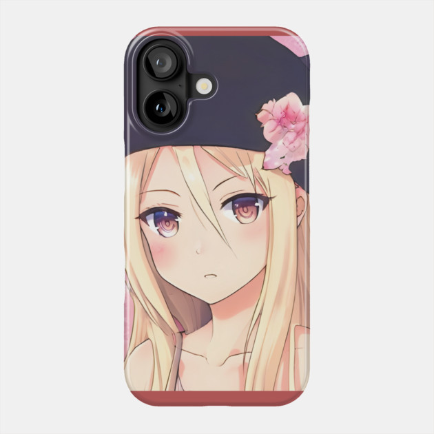 Brown Hair Anime Girl Phone Case by animegirlnft