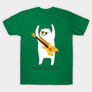 Polar Bears Rock, Funny Cute Polar Bear T-Shirt
