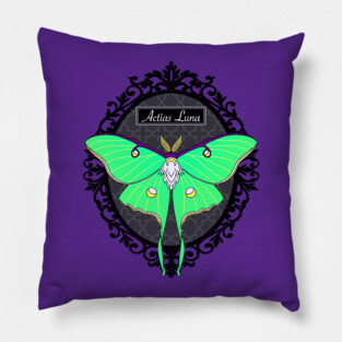 Luna Moth in a Frame Pillow