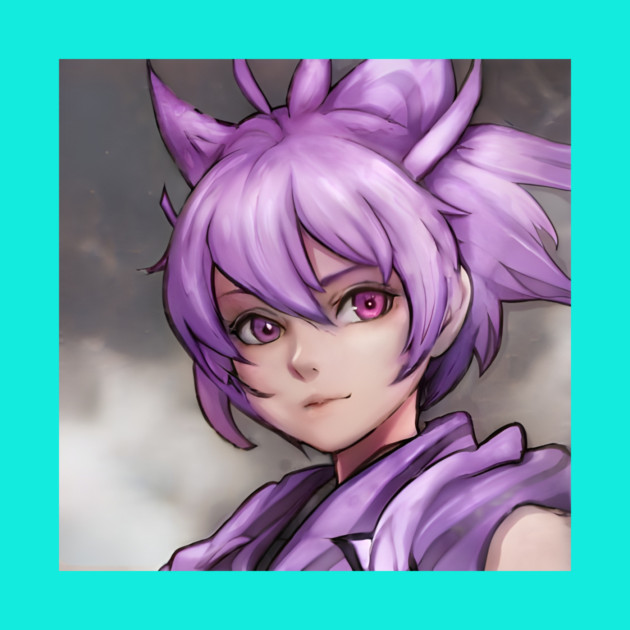 Purple Hair Anime Girl by animegirlnft